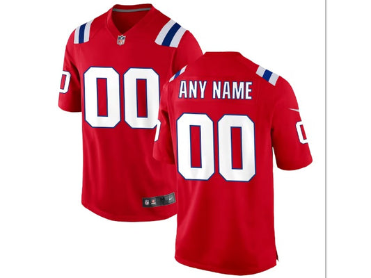 Adult New England Patriots number and name custom Football Jerseys