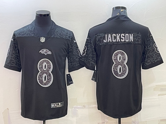 Adult Baltimore Ravens Lamar Jackson NO.8 Football Jerseys