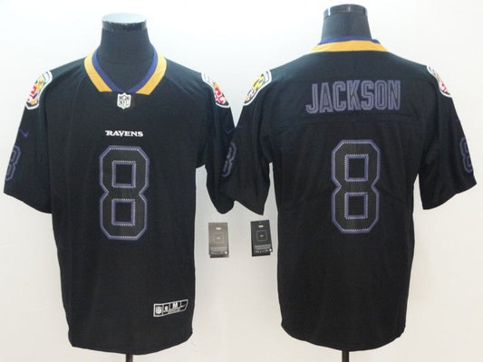Adult Baltimore Ravens Lamar Jackson NO.8 Football Jerseys