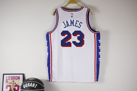 Philadelphia 76ers James #23 swingman basketball jerseys city version white