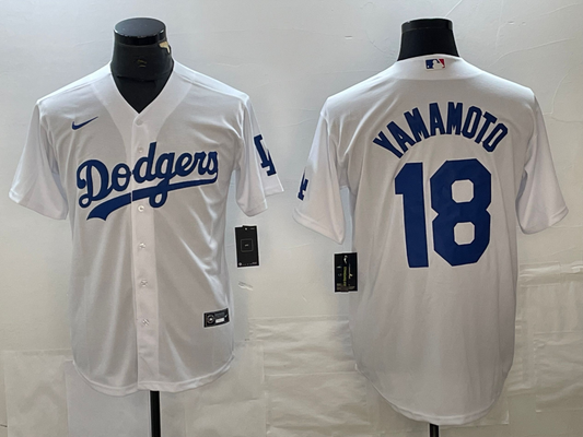 Men/Women/Youth Los Angeles Dodgers Yoshinobu Yamamoto #18 baseball Jerseys