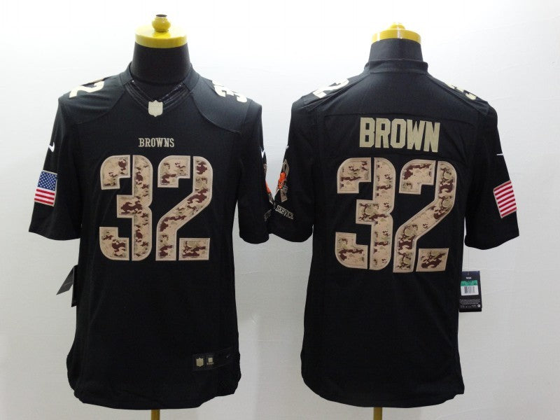 Adult Cleveland Browns Jim Brown NO.32 Football Jerseys