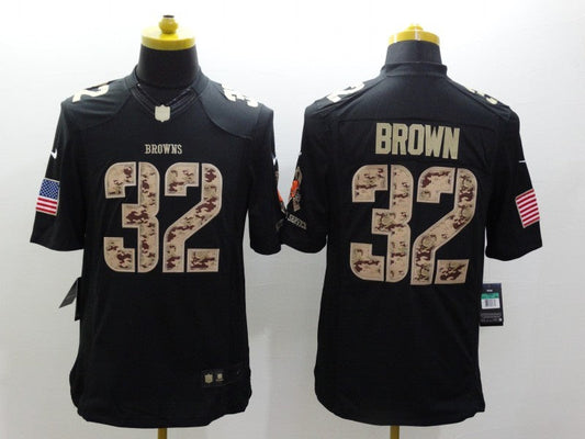 Adult Cleveland Browns Jim Brown NO.32 Football Jerseys
