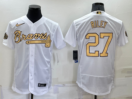 Men/Women/Youth Atlanta Braves Austin Riley #27 baseball Jerseys