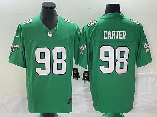 Adult 2023-2024 season Philadelphia Eagles Jalen Carter NO.98 Football Jerseys