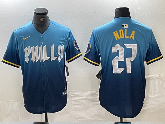 Men/Women/Youth Philadelphia Phillies Aaron Nola #27 baseball Jerseys
