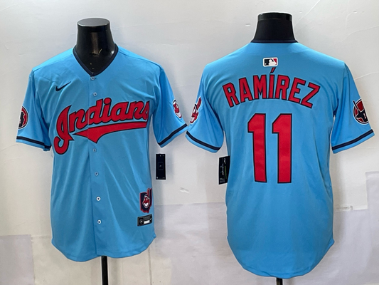 2025 new Men/Women/Youth Cleveland Indians Jose Ramirez #11 baseball Jerseys