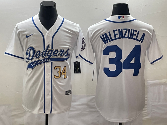 Men/Women/Youth Los Angeles Dodgers Fernando Valenzuela #34 baseball Jerseys
