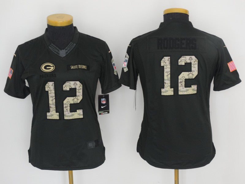 Women's Green Bay Packers Aaron Rodgers NO.12 Football Jerseys