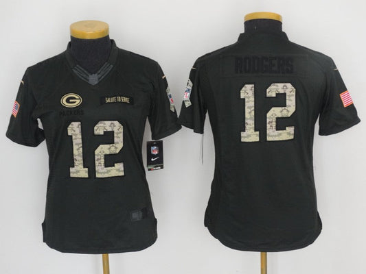 Women's Green Bay Packers Aaron Rodgers NO.12 Football Jerseys