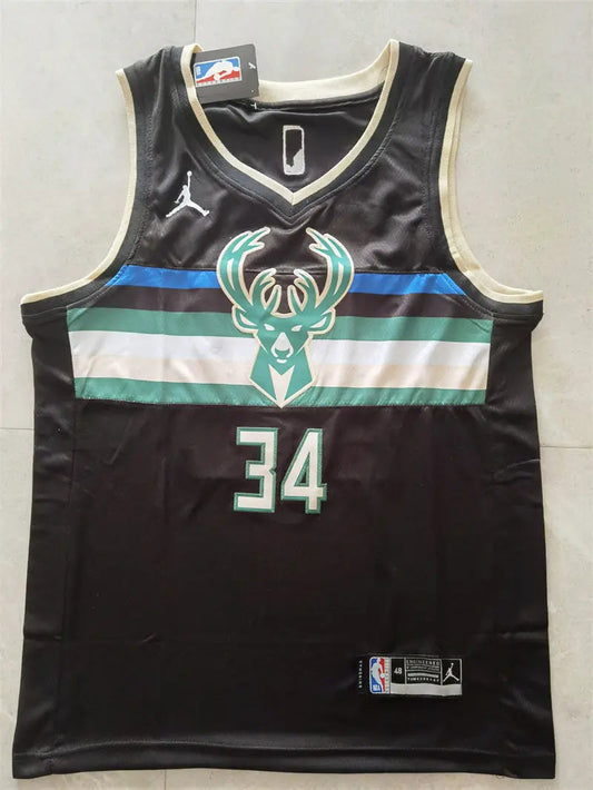 Milwaukee Bucks Giannis Antetokounmpo NO.34 Basketball Jersey
