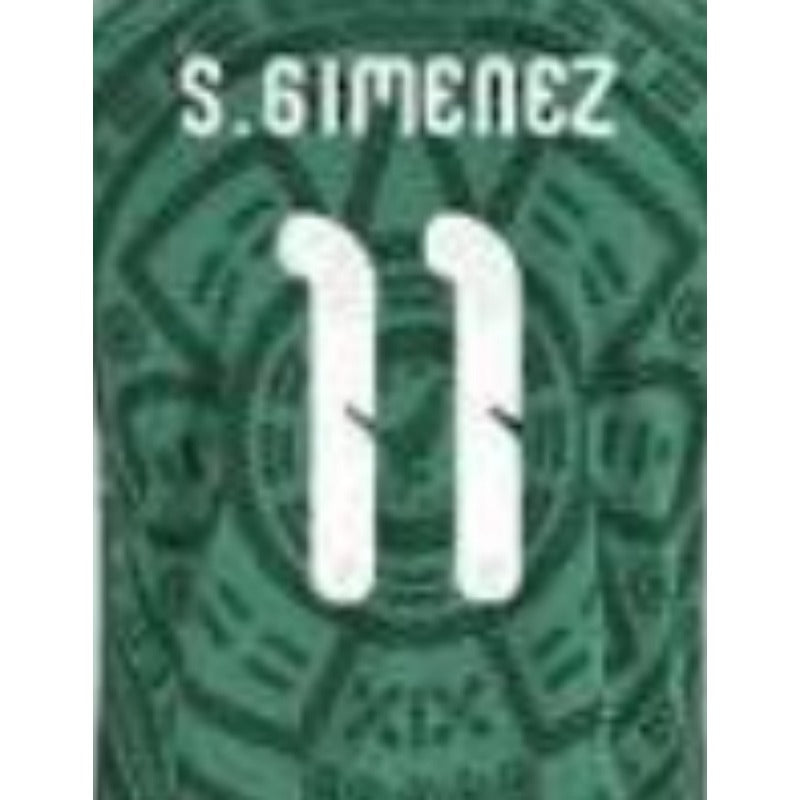 Mexico National Green Tribal Pattern Soccer Jersey, world cup Unisex Match Day Short Sleeve Uniform, Custom Name Number Sport Fan Tee