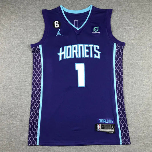 Charlotte Hornets LiAngelo Ball NO.1 Basketball Jersey