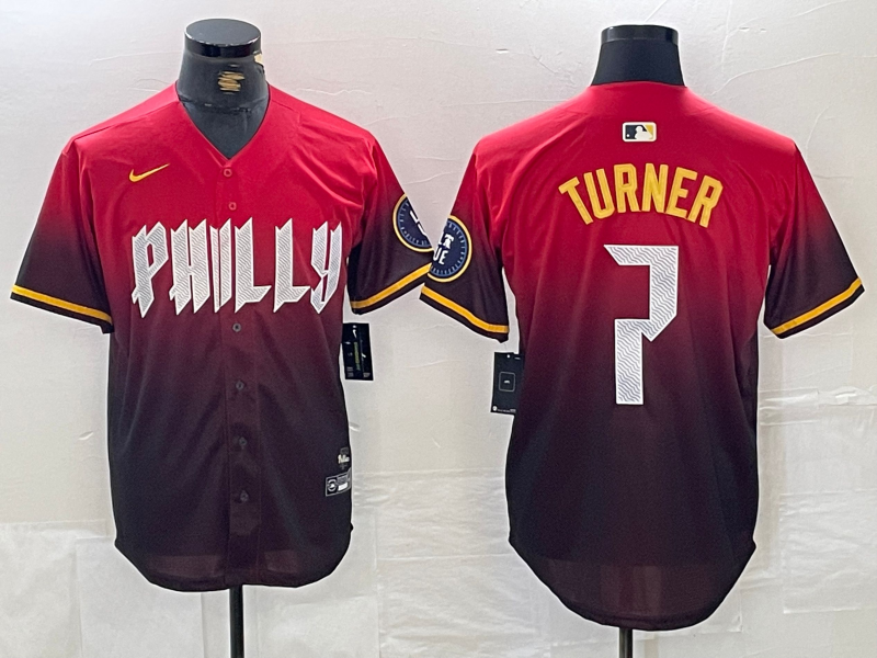 Men/Women/Youth Philadelphia Phillies Trea Turner #7 baseball Jerseys