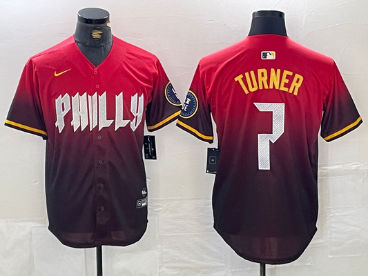 Men/Women/Youth Philadelphia Phillies Trea Turner #7 baseball Jerseys