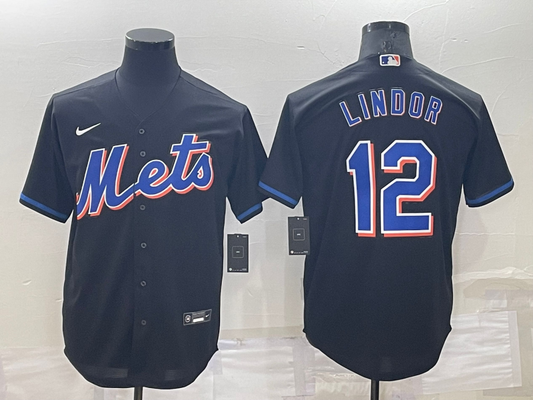 Men/Women/Youth  New York Mets Francisco Lindor #12 baseball Jerseys