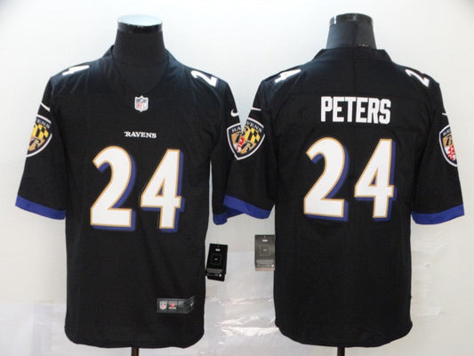 Adult  Baltimore Ravens Marcus Peters NO.24 Football Jerseys