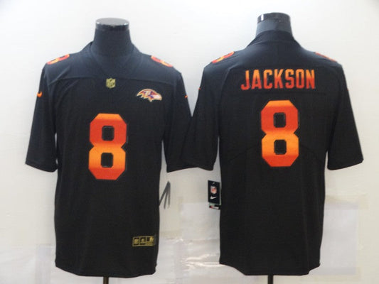 Adult Baltimore Ravens Lamar Jackson NO.8 Football Jerseys