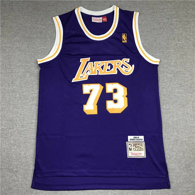 Los Angeles Lakers Dennis Rodman NO.73 Basketball Jersey
