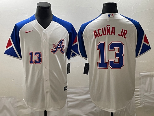Men/Women/Youth Atlanta Braves Ronald Acuña Jr. #13 baseball Jerseys
