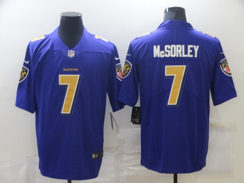 Adult  Baltimore Ravens Trace McSorley NO.7 Football Jerseys
