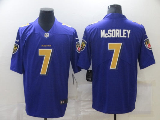 Adult  Baltimore Ravens Trace McSorley NO.7 Football Jerseys