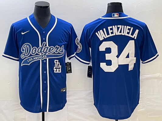Men/Women/Youth Los Angeles Dodgers Fernando Valenzuela #34 baseball Jerseys