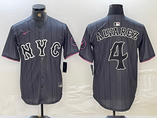 Men/Women/Youth  New York Mets Francisco Alvarez #4 baseball Jerseys