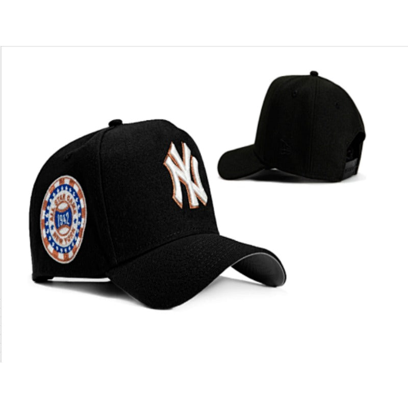 NYC City Baseball NY Symbol Flat Brim & Dad Caps, Unisex Adjustable Local Game Day Headwear Multi-Color Washed Solid Two-Tone Mesh Styles