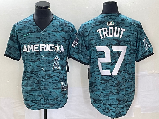 Men/Women/Youth Los Angeles Angels Mike Trout #27 baseball Jerseys
