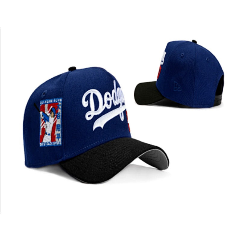 Vintage LA Stitched Baseball Cap - Premium 3D Embroidered Retro Snapback & Fitted (38 Styles)