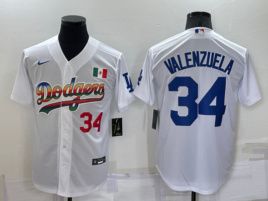 Men/Women/Youth Los Angeles Dodgers Fernando Valenzuela #34 baseball Jerseys