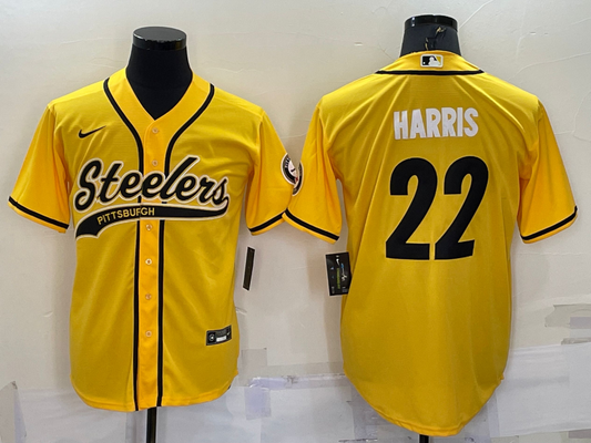 Adult Pittsburgh Steelers Najee Harris NO.22 Football Jerseys