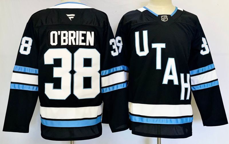 Men's Utah Mammoth Liam O'Brien #38 Fanatics Black Player Game Jersey