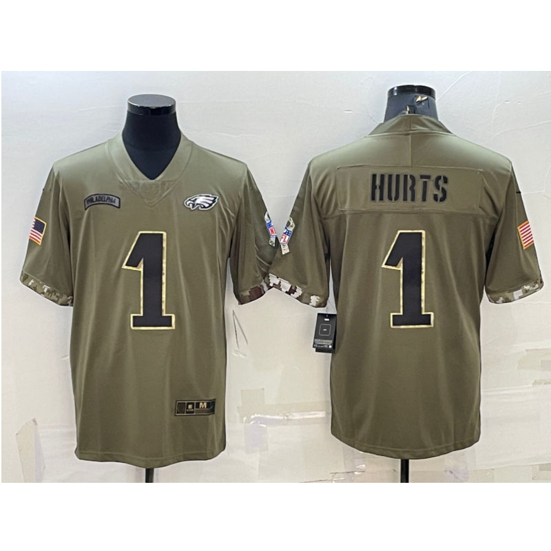 men/women/kids P.Eagles Hurts NO.1 Football Jersey