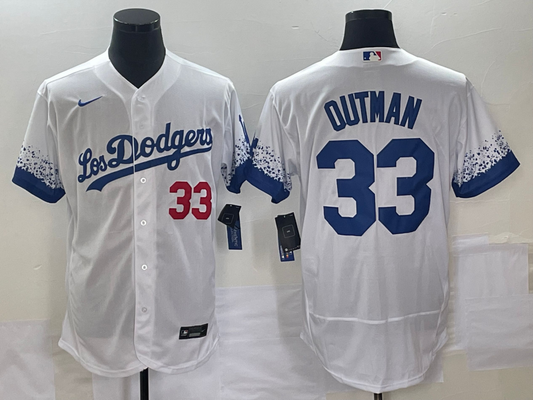 Men/Women/Youth Los Angeles Dodgers James Outman #33 baseball Jerseys