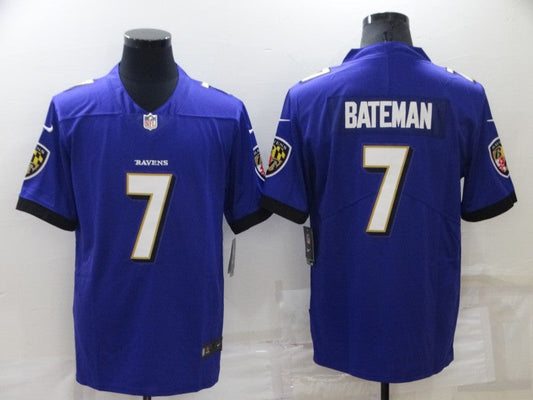 Adult  Baltimore Ravens Rashod Bateman NO.7 Football Jerseys