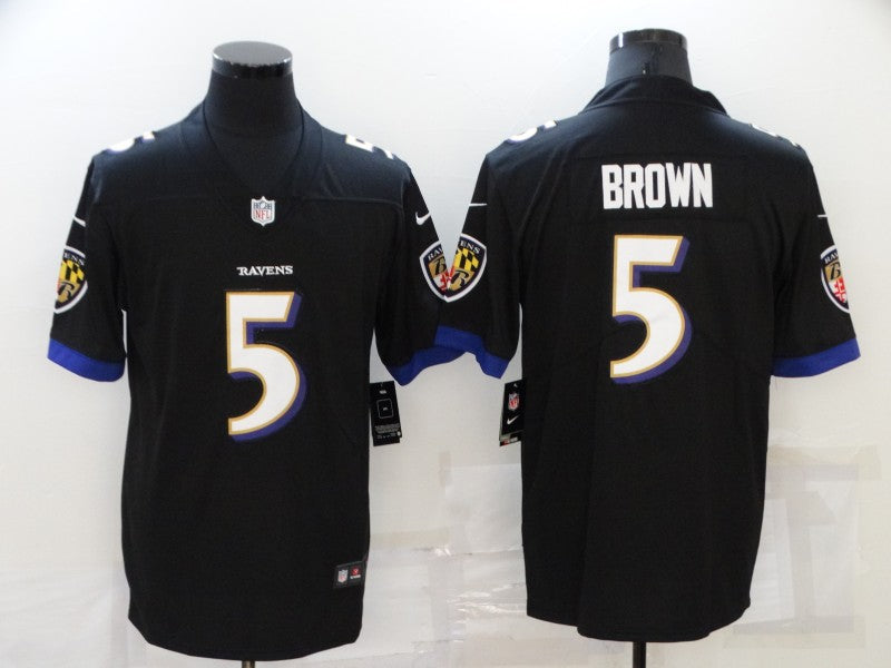Adult  Baltimore Ravens Marquise Brown NO.5 Football Jerseys