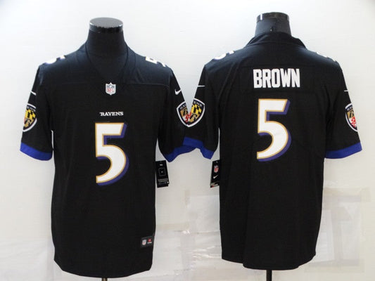Adult  Baltimore Ravens Marquise Brown NO.5 Football Jerseys