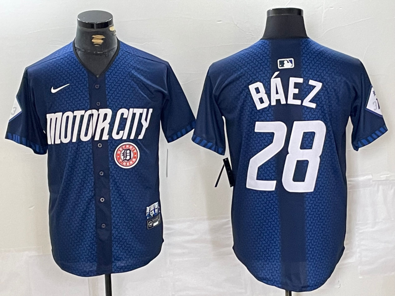 Men/Women/Youth Detroit Tigers Javier Báez NO.28 baseball Jerseys