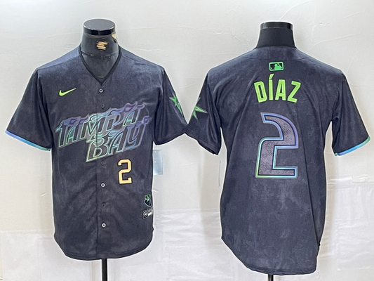 Men/Women/Youth Tampa Bay Rays Yandy Díaz NO.2 baseball Jerseys