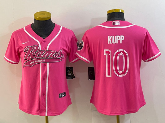 Women's Los Angeles Rams Cooper Kupp NO.10 Football Jerseys