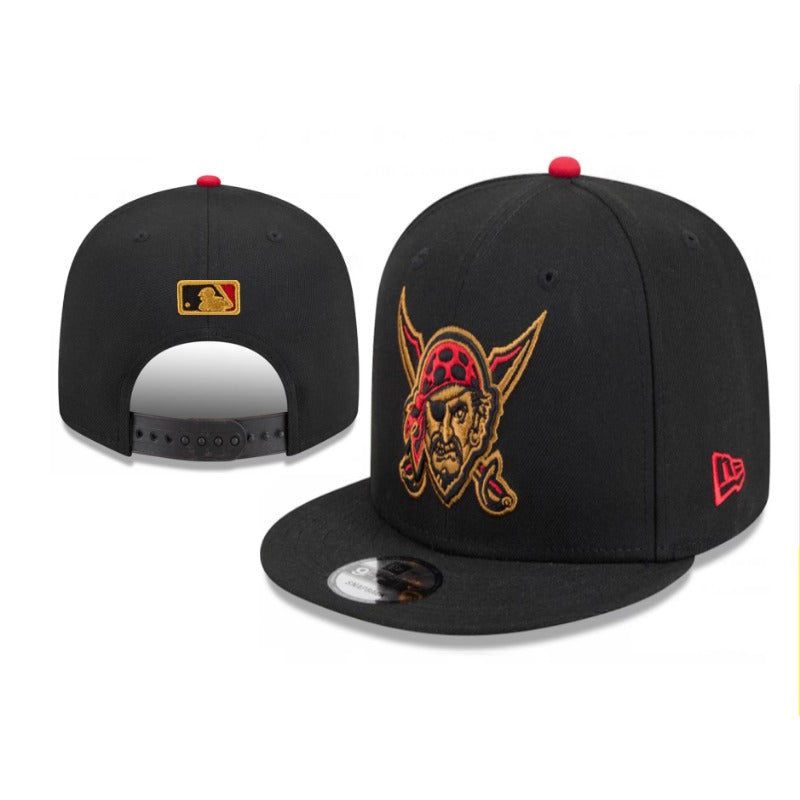 PITTSBURGH P Logo Flat Brim Adjustable Sports Fan Baseball Snapback Hats Unisex