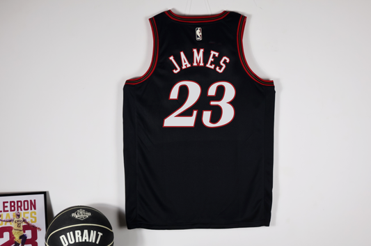 Philadelphia 76ers James #23 swingman basketball jerseys city version black - stitched jersey