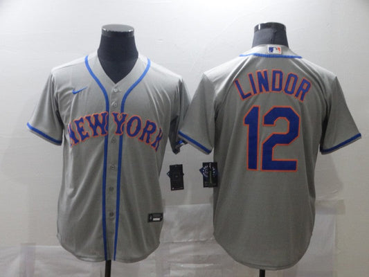 Men/Women/Youth  New York Mets Francisco Lindor #12 baseball Jerseys
