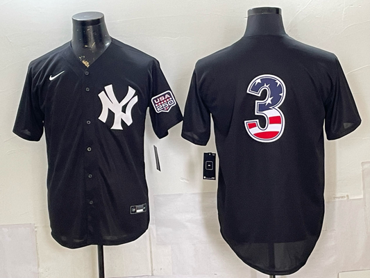 Men/Women/Youth New York Yankees Babe Ruth USA flag NO.3 baseball Jerseys