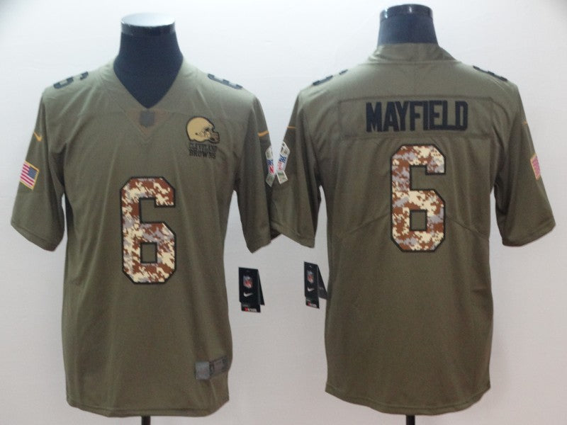Adult Cleveland Browns Baker Mayfield NO.6 Football Jerseys