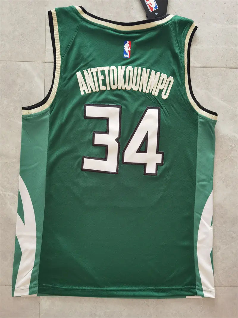 Milwaukee Bucks Giannis Antetokounmpo NO.34 Basketball Jersey
