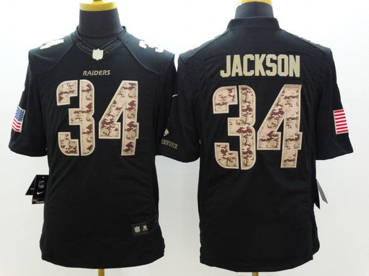 Adult ‎Oakland Raiders Bo Jackson NO.34 Football Jerseys