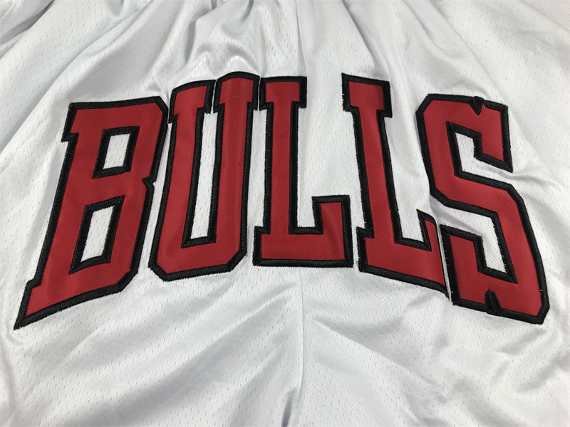 white Chicago bulls Basketball Shorts mens size s-2xl